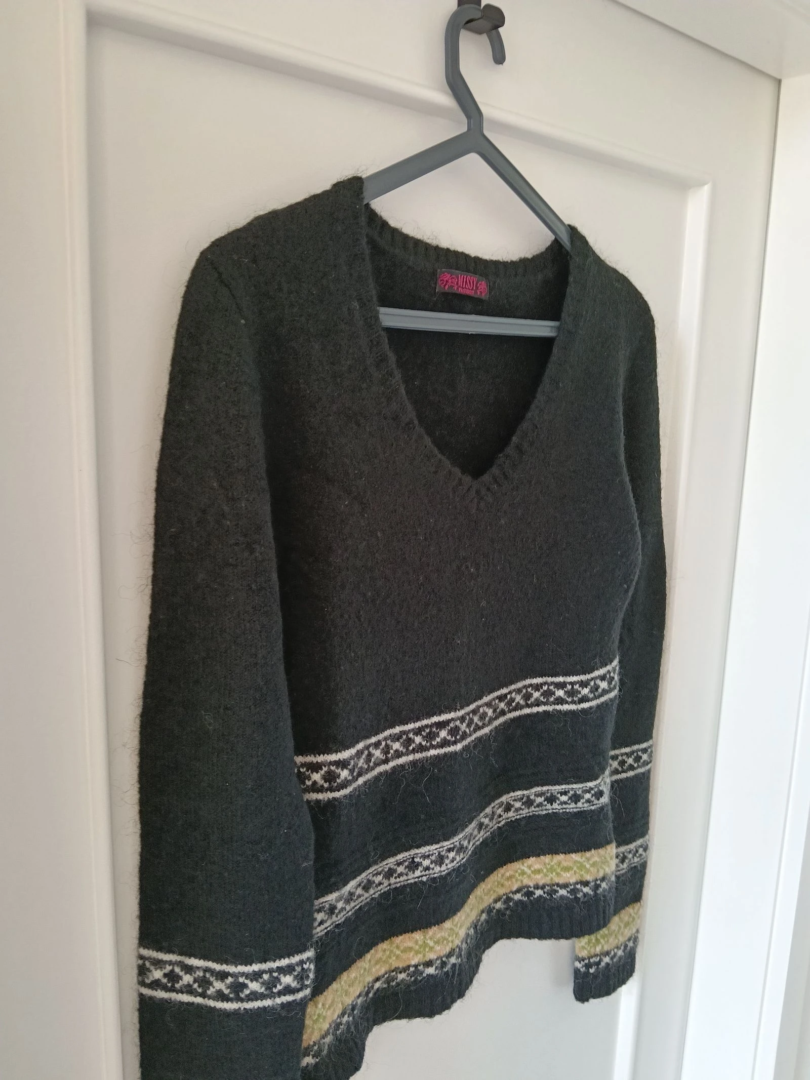 Zwarte Mohair Trui Quentinha / Zwarte Mohair Jersey / Mohair Pull Noir – photo 3